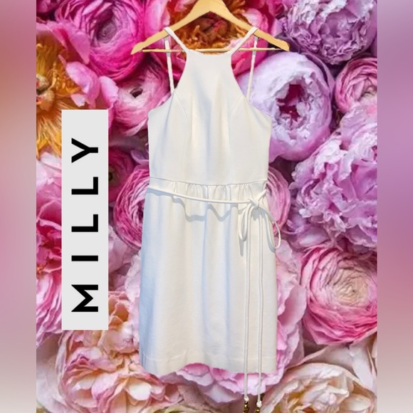 Milly Dresses & Skirts - Milly of New York, White Halter Dress Size Medium